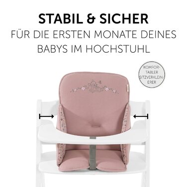 Подушка-вкладиш Hauck Alpha Cosy для стільчика Alpha+, Beta+, Arketa, високою спинкою, Disney Bambi Rose, для дітей 6-36 міс.