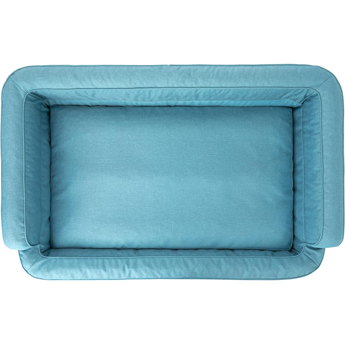 Dog bed, pet furniture, cat bed, removable cover, dog basket, dog cushion, dog lounger, sleeping places, dog sofa, XL: 96x62 cm (S: 78x47 cm, Blue)