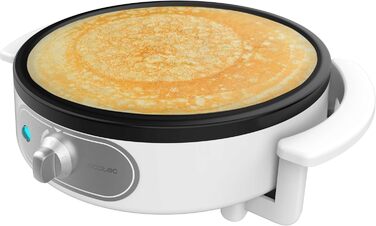 Електрична млинниця Cecotec Crepe Fun CrepeStone Twin 1200 Вт, антипригарна поверхня з екологічного каменю, реверсивна пластина для приготування млинців або 4 оладок