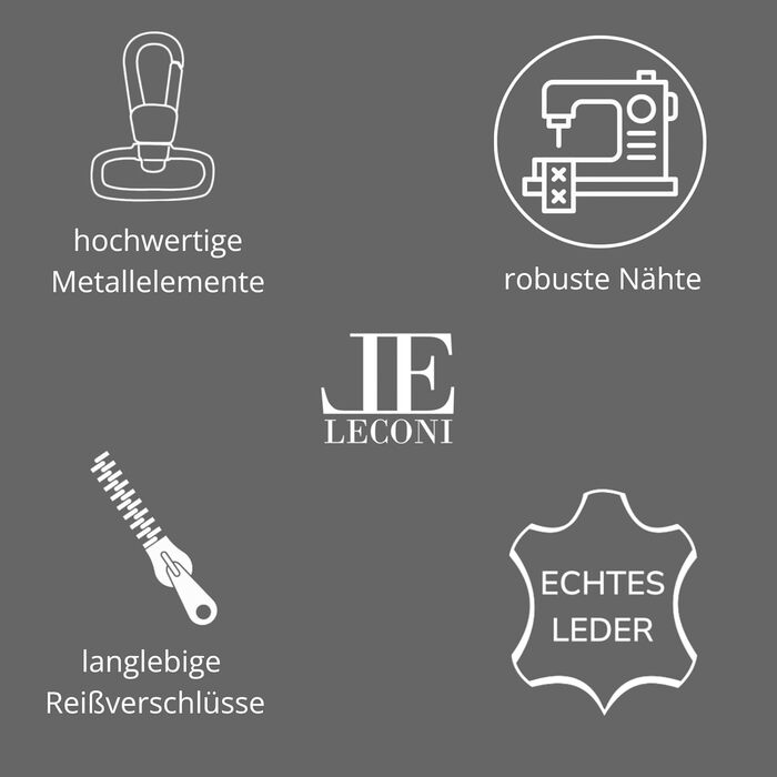 Сумка жіноча LE CONI крос-боді з натуральної замші / шкіри, зелено-коричнева, 29x29x6 см (LE3027-VL)