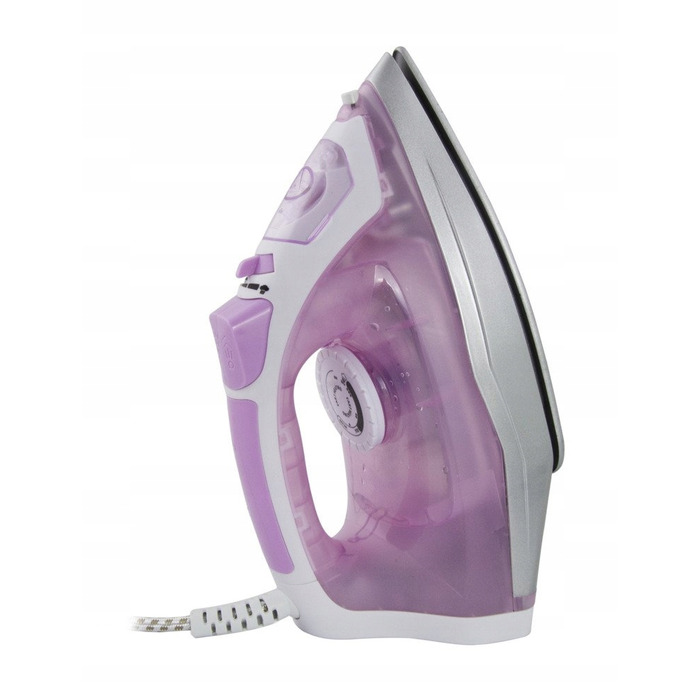 Парова праска Esperanza 2400W, керамічна підошва, система Anti-Drip, рожева