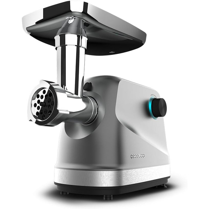 Електрична м'ясоподрібнювач Cecotec 1360 W з нержавіючою сталею, 3 ножі та 3 диски для фаршу, 3/5/7 мм