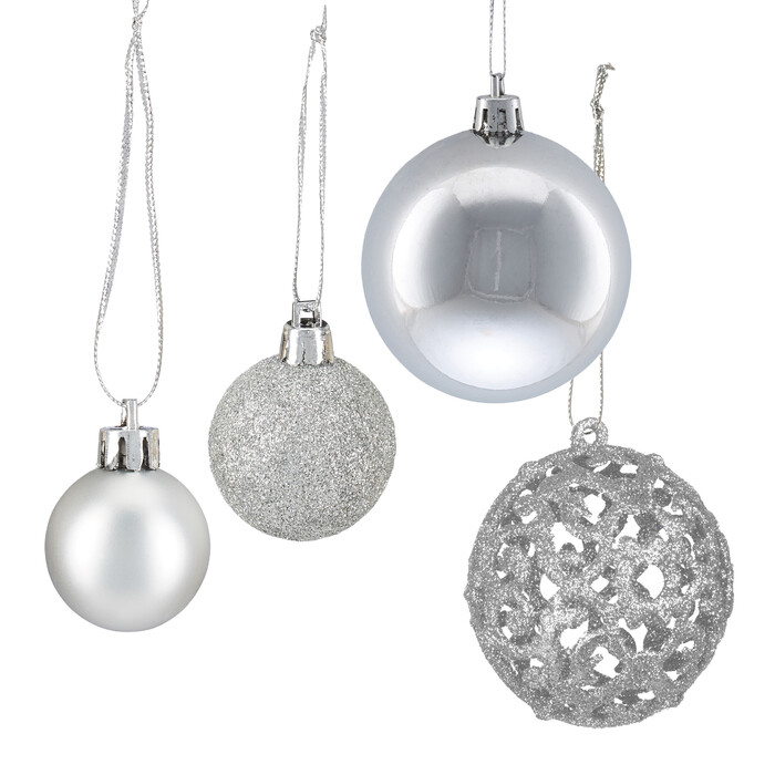 Relaxdays Set of 50 Christmas Baubles