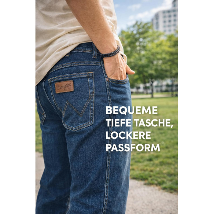 Джинси чоловічі Wrangler Texas Stretch Regular Fit, Authentic Straight, бавовна, чорний/синій/сірий, розміри W28-W44/L32