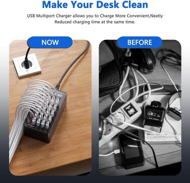 USB-станція зарядки 30 портів 150W USB-C, хаб для iPhone/Samsung/Pixel/планшетів. Мережевий адаптер живлення