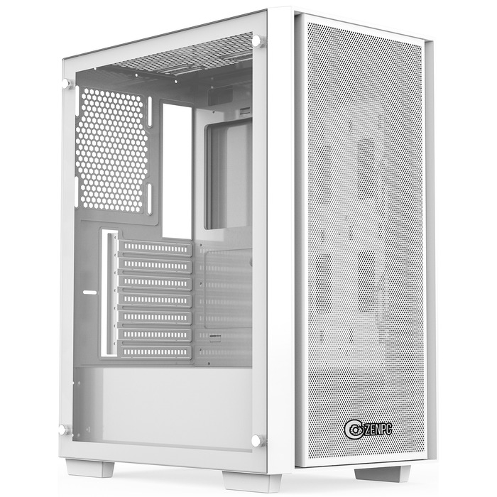 Корпус ZENPC Z1 Mesh TG Midi Tower, білий