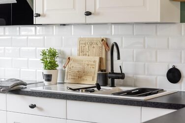 Дозатор для мила WENKO Rotello, 250 мл, з бамбуковими деталями, для мила та засобів для миття посуду, чорний/натуральний