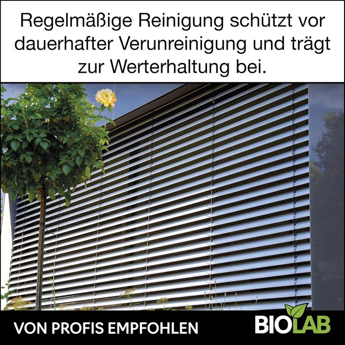 BIOLAB Venetian Blind Cleaning Tongs (incl. 2 Pads) and Blind Cleaning Brush (exterior), for cleaning blinds & Venetian blinds, blind cleaner, slat cleaner, Venetian blind cleaner