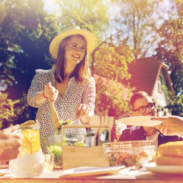 Підставка для столових приборів Relaxdays з бамбука на 4 відділення
