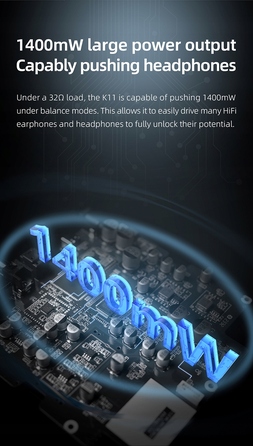 Портативний підсилювач для навушників FiiO K11