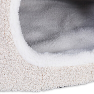 Relaxdays Foldable Cat Cave in Beige