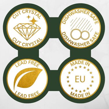 Набір келихів для віскі Wicklow 2 шт. 310 мл – скляні Tumbler без свинцю, з важким дном, ручна обробка, подарункова коробка