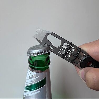 ResafeLy EDC-важіль із титану, мультиінструмент-брелок, відкривачка, міні-важіль з гайковим ключем і викруткою