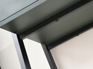 Прямокутний письмовий стіл Mebel-Partner 100 x 45 x 75 см, чорний з зеленим