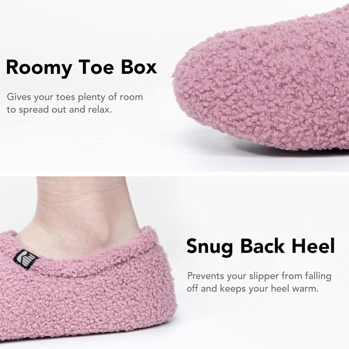 Жіночі домашні тапочки RockDove з м'якого флісу з закритим носком, білі (36/37 EU, Avendel)