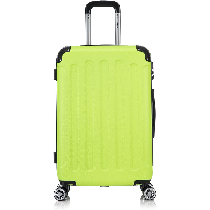 Набір валіз Flexot® F-2045 (3 шт.) з твіринговими колесами, ручна поклажа, 16 кольорів, бордовий кейс, валіза-троллей, набір валіз з твердим корпусом