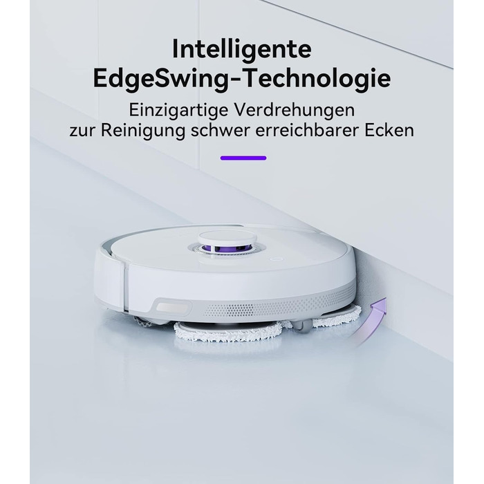 Робот-пилосос NARWAL з функцією миття, 8000Pa, 8N, станція самоочищення 3.5L, LDS-лазерна навігація, керування через додаток, для килима/шерсті домашніх тварин