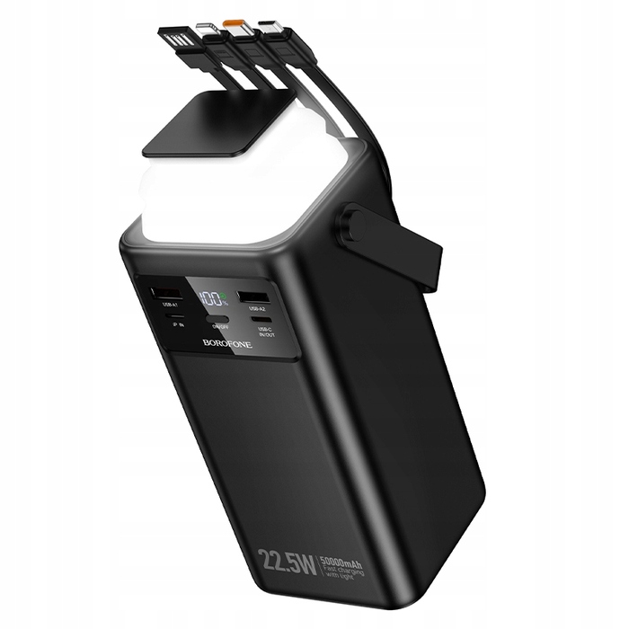 Потужний павербанк Borofone 50000 mAh, чорний