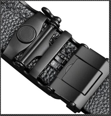 Чоловічий шкіряний ремінь Automatik з регулюванням, 10-120 см. Підходить для джинсів