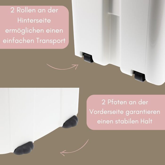 Airtight Food Container with Lid - 54L Pet Food Storage Box for Dog & Horse Dry Food