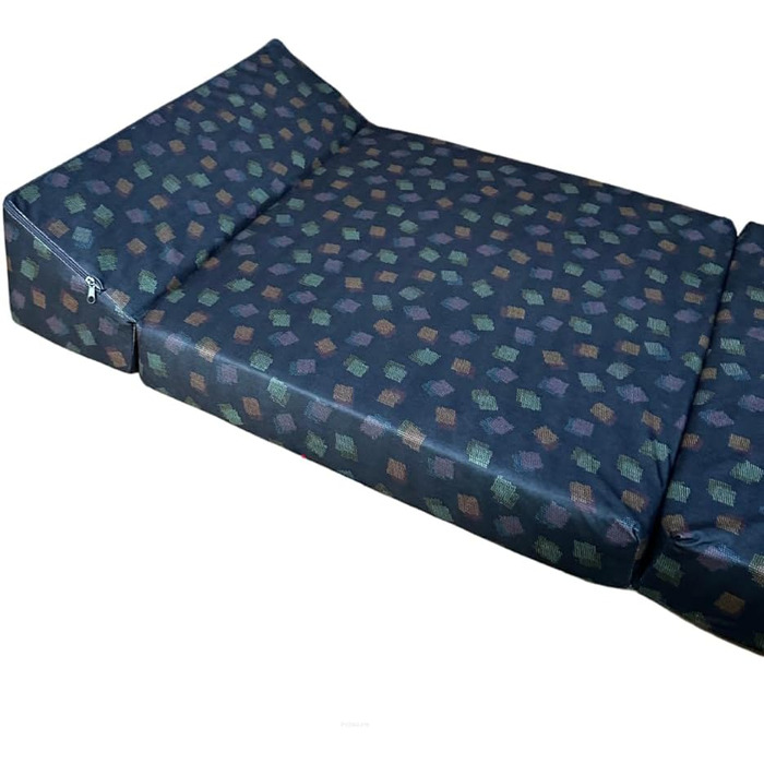 Складаний матрац FORTISLINE Vito 200x70x10 см, 3-секційний, H2, гостьовий, для кемпінгу, складане ліжко для дорослих, знімний чохол, пінополіуретан