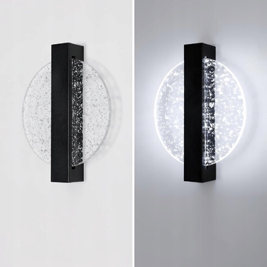 Стіна LED-бра AjieQaQ чорне, сучасне, внутрішнє, 12Вт, 1500Лм