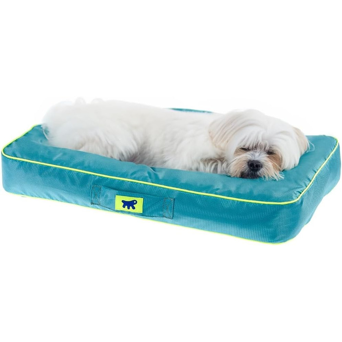 Ортопедичний лежак для собак Ferplast Polo - лежак для котів, миючий, зйомний, 80x50x8 см, M (BLAU, 65x40x8 см)