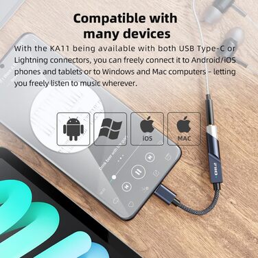 FiiO KA11 - USB DAC та підсилювач для навушників (Чорний)