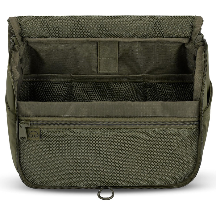 Чоловіча та жіноча косметичка Johnny Urban Kulturtasche Logan чорного кольору - велика, для подорожей, з прозорим кишеньком для рідин (Olive)