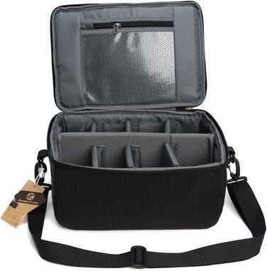 Сумка для камери Koolertron, чорна, для DSLR, водонепроникна, з регульованим ременем, з м'якою підкладкою, ударостійка