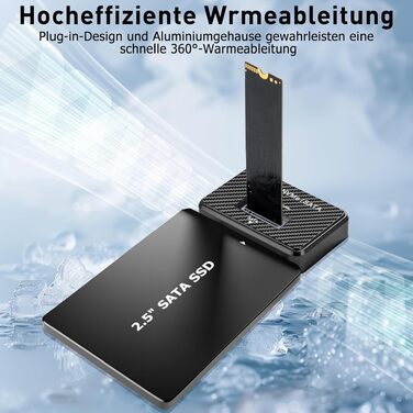 Док-станція M.2 NVMe та SATA для SSD/HDD 2.5