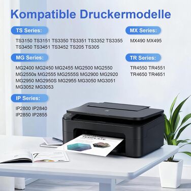Картриджі PG-545XL та CL-546XL сумісні для принтерів Canon Pixma (комплект чорний та кольоровий, збільшений об'єм XL)