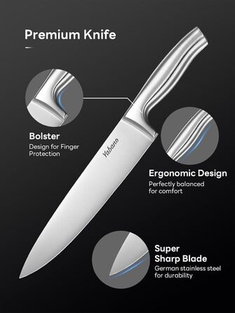 Набір кухонних ножів Messerblock Set: 7 ножів, шкарпетка, точилка, нержавіюча сталь