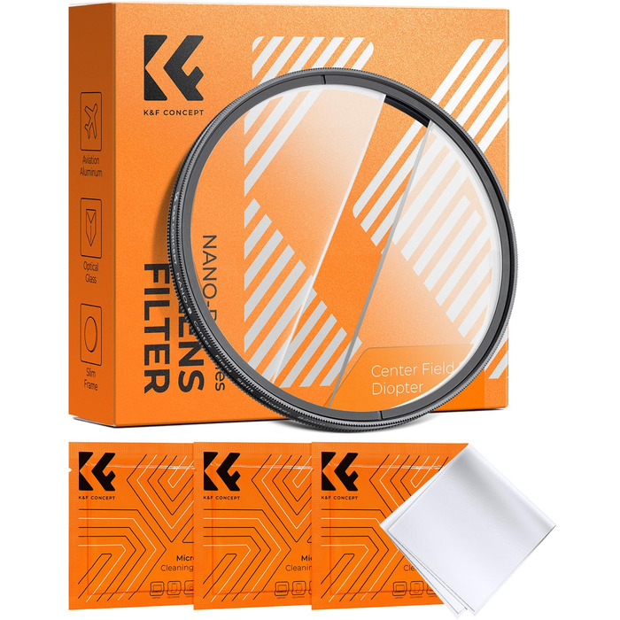 Фільтр K&F CONCEPT Split Dioptrien Prisma для створення ефекту боке та розділеного фону, 72 мм (Nano-Basic)