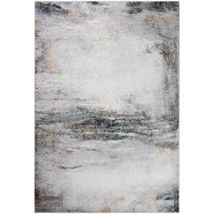 Килим Kurzflor Teppich з коротким ворсом для вітальні, спальні та дитячої кімнати. Сучасний дизайнерський килим TC-Fashion 6114 в сірому кольорі (Multi Achat, 160x220 см)