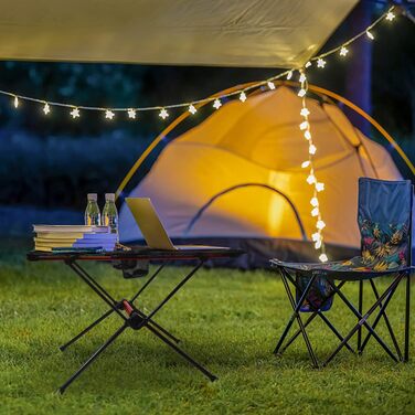 Складний кемпінговий стіл Tentock Ultraleicht з алюмінію - для пікніка, походів, подорожей та дому (чорний)