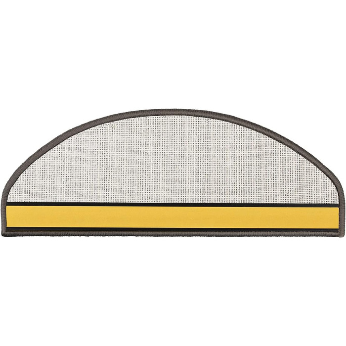 Набори килимків на сходи ETM Original, 15 шт. у наборі, 20 кольорів та 20 моделей, напівкруглі (23,5 x 65 см), бежеві та антрацитові