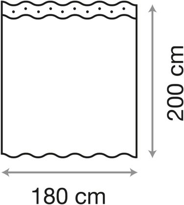 Штора для душу Sanilo Hosta, водонепроникна, антигрибкова, з кільцями (12 шт.), преміум-якість