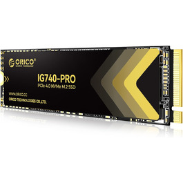 SSD Orico 1TB M.2 NVMe PCIe 4.0 (IG740PRO) - Швидкість до 7100 МБ/с, TLC 3D NAND, з радіатором, для ПК, ноутбука, PS5