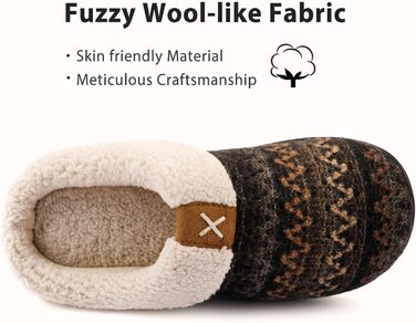 Тапочки домогосподарства ULTRAIDAS: теплі плюшеві тапочки для жінок, м'які та зручні, з Memory Foam, для дому та вулиці