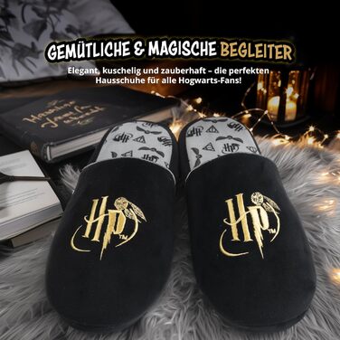 Чоловічі халапи Harry Potter від United Labels, чорні, зимові, 42/43 EU