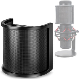 Кріплення для мікрофона HyperX QuadCast/S/ProCast – Ротаційне, з адаптером 3/8' - 5/8', від YOUSHARES (з поп-фільтром)