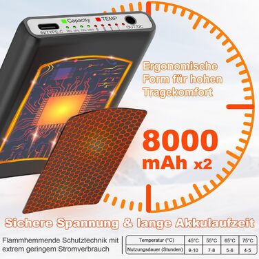 Гріючі шкарпетки з підігрівом, 8000 mAh, USB, з керуванням через додаток, для жінок та чоловіків, теплі зимові шкарпетки, різні кольори