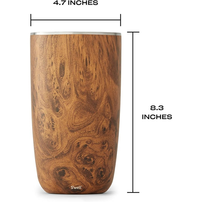 Охолоджувач для вина S'well - Теак (750 мл)