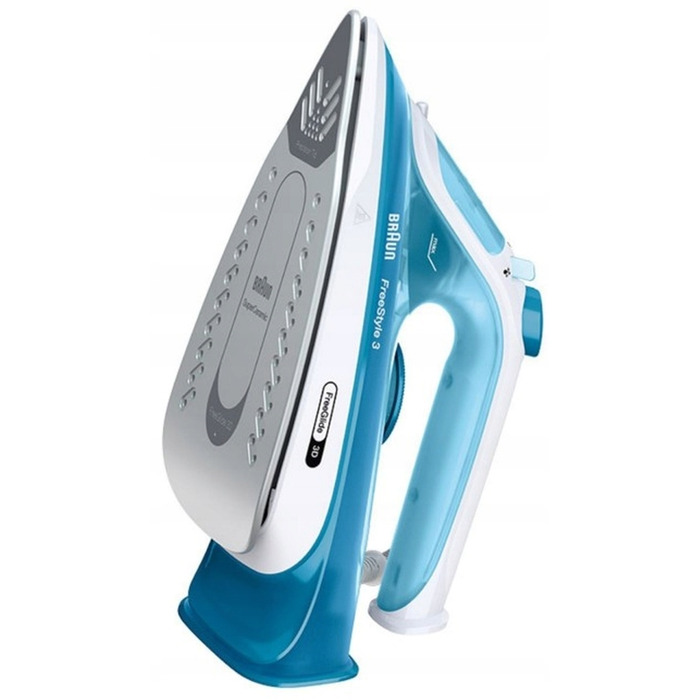 Парова праска Braun FreeStyle 3 FI 3144, 2400 Вт, керамічна підошва, синя