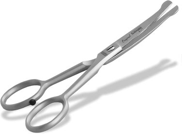 Ножиці для стрижки собак Solingen, ножиці для стрижки лап з мікрозубом, Made in Germany, ножиці з вигнутим лезом для догляду за шерстю собак, котів, домашніх тварин (11,7 см)