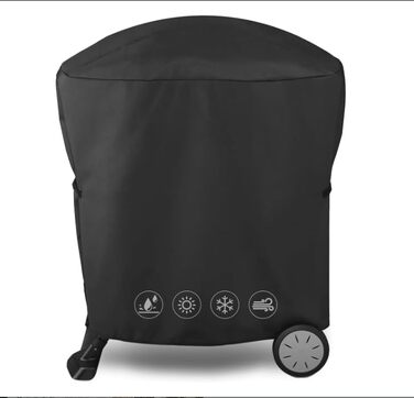 Чохол для гриля Weber Q 1000/2000 з візком, водонепроникний 600D Oxford, для моделей 50060001, 51060001, 54060001, міцний BBQ аксесуар