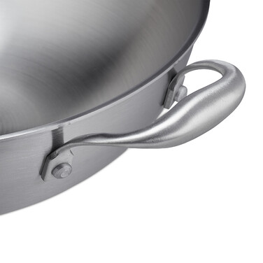 Relaxdays Stainless Steel Wok with Glass Lid