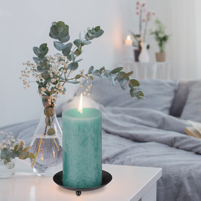 Relaxdays Candle Holders for Pillar Candles, Set of 4