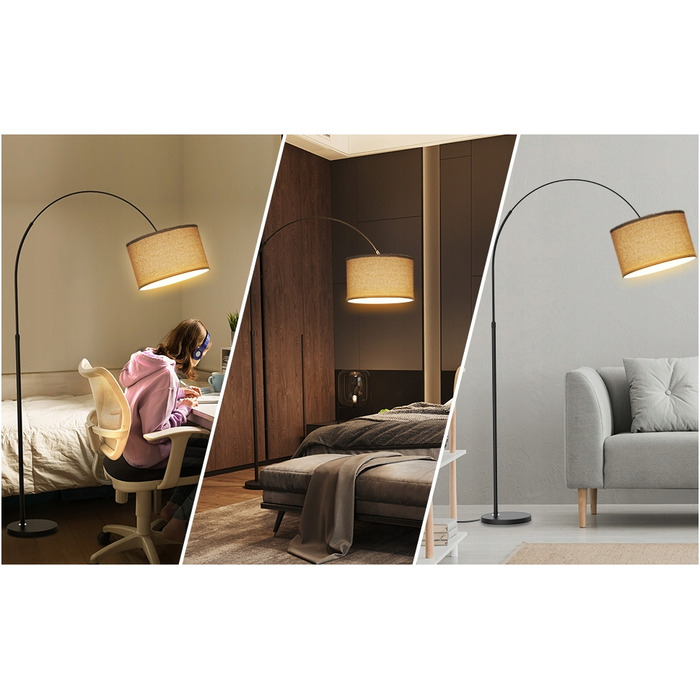 Підлогова лампа Modlicht бежева, E27 9 Вт, з функцією диммування